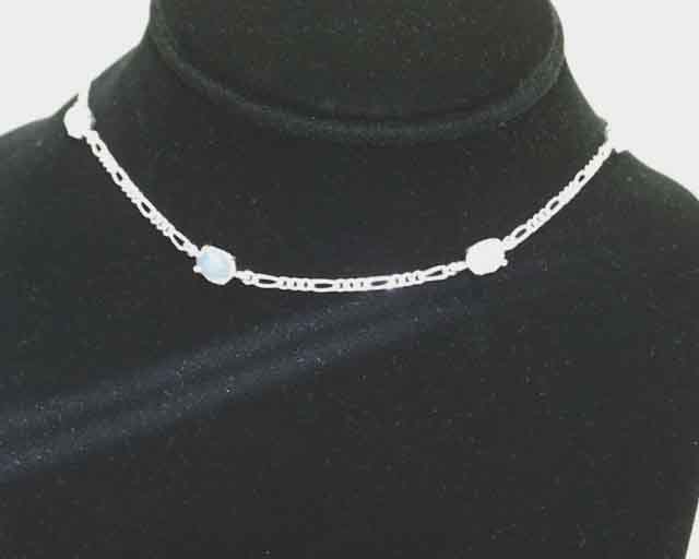 Sterling Silver 8 Bead Necklace